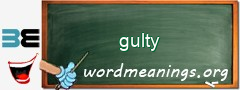 WordMeaning blackboard for gulty